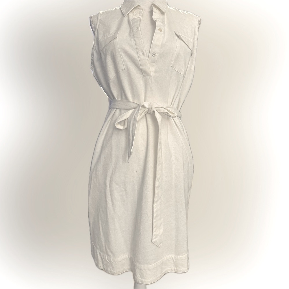 Mudpie White linen dress